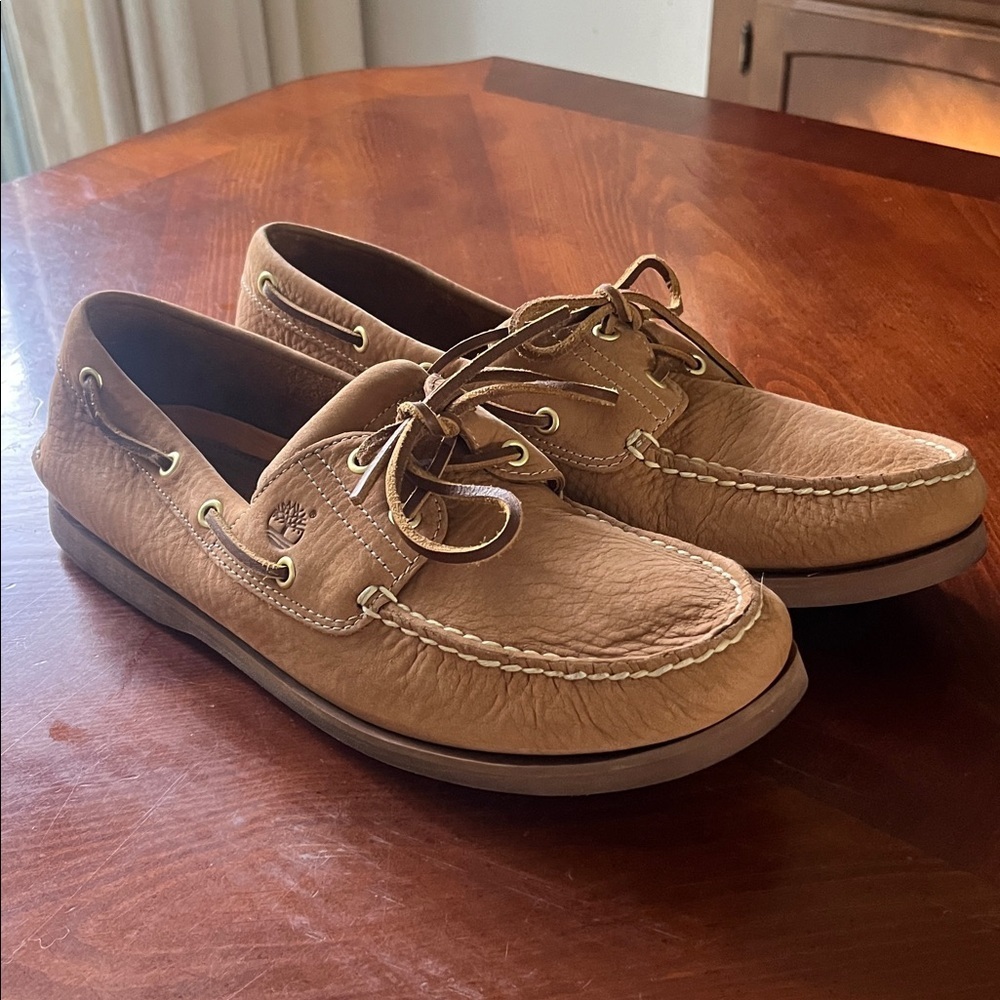 Timberland Tan Suede Topsiders US 12 UK 12.5 EU 47.5 - Picture 5 of 10